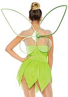 Tinkerbell, costume dress, glitter, sequins, wings